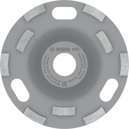 Bosch PRO betongslipehode 125 mm for glatting av overflater.