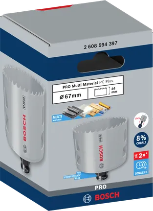 Bosch 67 mm PRO hullsag for flere materialer.