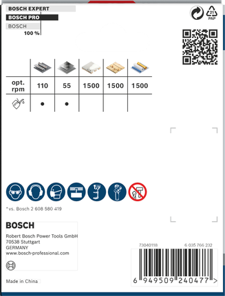 Bosch 79 mm PRO Multi Material hullsag emballasje.