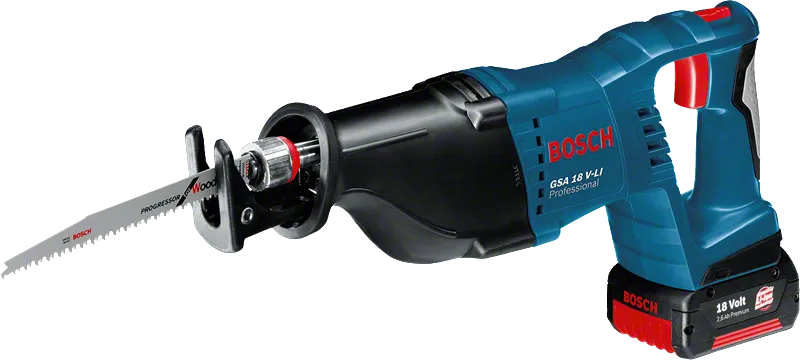 Bosch batteridrevet bajonettsag GS4 18 V-LI for tre.