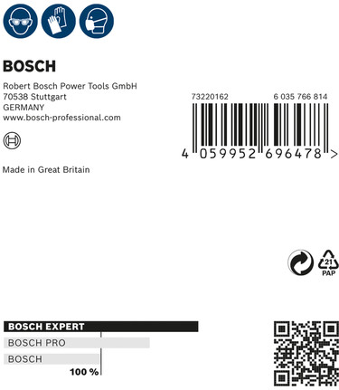 Bosch EXPERT W480 håndslipeark 115 x 140 mm G240.