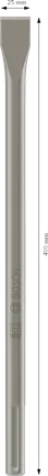 Bosch PRO SDS max-4C flatmeisel 25x400 mm.