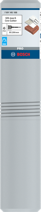 Bosch PRO SDS max-5 kjernekutter 45x80x160 mm.