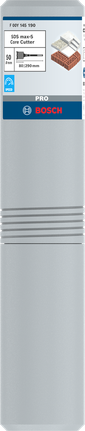 Bosch PRO SDS max-5 kjernekutter 50 mm for boring i mur.