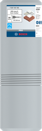 Bosch PRO SDS max-5 kjernekutter 90 mm for murverk.