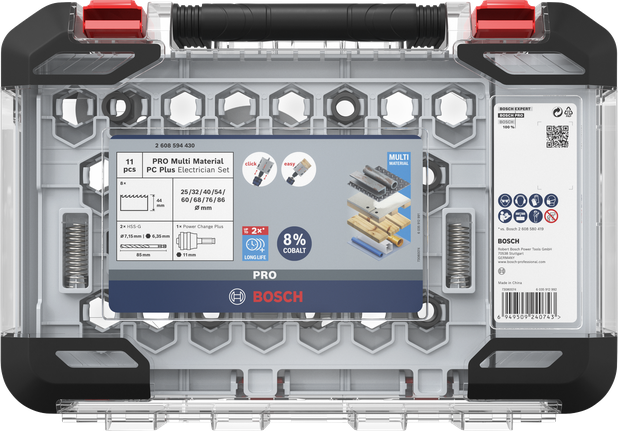 Bosch PRO Multi Material PC Plus hullsagsett 11 deler.