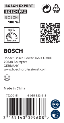 Bosch PRO trebor med dyp spiss 20 x 190 x 250 mm.