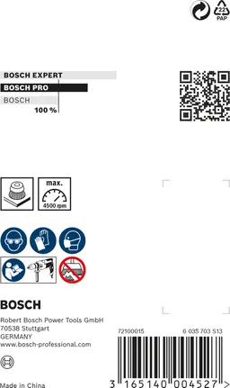 Bosch PRO Metal Clean koppbørste 70 x 0,2 mm.