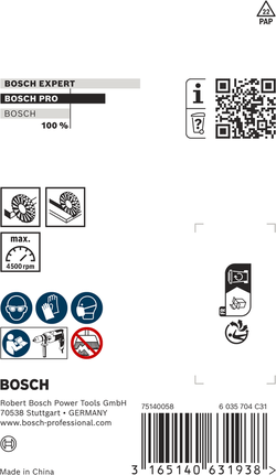 Bosch PRO Metal kraftig ståltrådsskive 75 x 0,5 mm rett skaft.