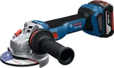 Bosch GWS 18V-11 batteridrevet vinkelsliper med sidehåndtak.
