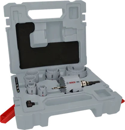 Bosch PRO Multi Material hullsag Q-Lock akselsett, 15 deler.