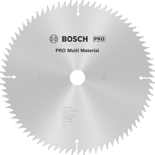 Bosch PRO Multi Material sirkelsagblad, 80 tenner.
