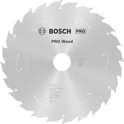 Bosch PRO Wood batteridrevet sirkelsagblad 210 mm T24.