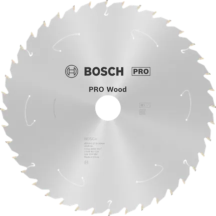 Bosch PRO Wood batteridrevet sirkelsagblad, 254 mm.