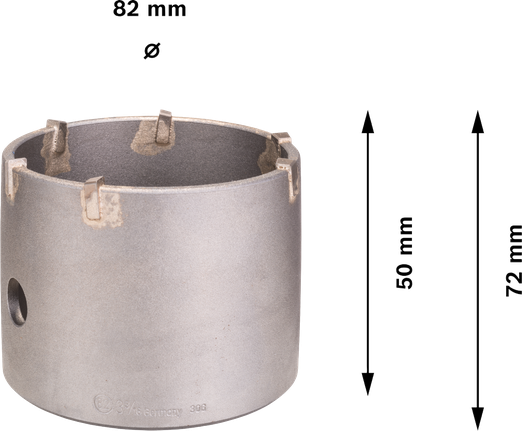 Bosch PRO SDS plus-5 kjernekutter 82 mm med 6 kuttere.
