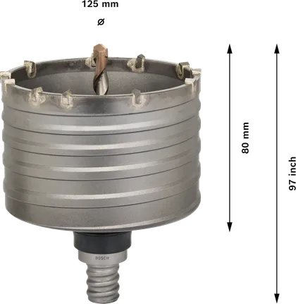 Bosch PRO SDS max-5 kjernekutter 125 mm for betong.