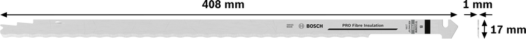 Bosch PRO Fiber Insulation tandemsagblad, 408 mm.