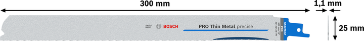 Bosch PRO Thin Metal presist S1237EAF-blad, 300 mm.