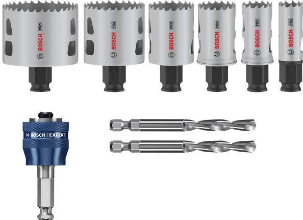 Bosch PRO Multi Material PC Plus hullsagsett, 9 deler.