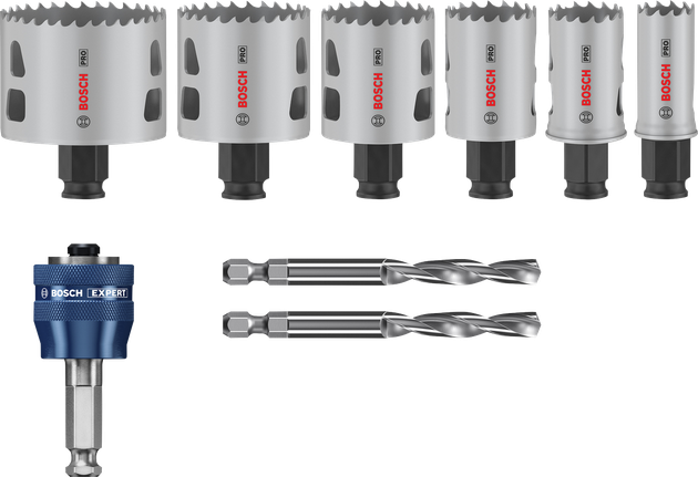 Bosch PRO Multi Material PC Plus hullsagsett, 9 deler.