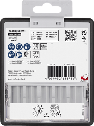 Bosch PRO tre- og metallsett 100 mm 10 deler.