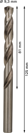 Bosch PRO Metal HSS-G 9,3 mm spiralbor.
