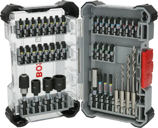Bosch PRO slagborsett med 40 deler med assorterte bits.