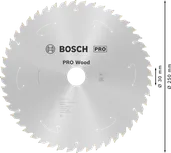Bosch PRO Wood batteridrevet sirkelsagblad 250 mm T48.