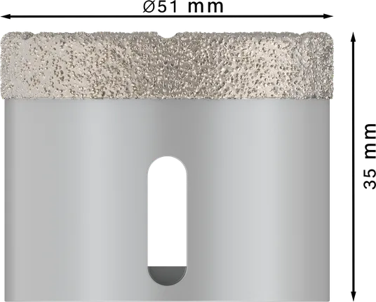Bosch PRO keramisk tørr kjernekutter 51x35mm X-Lock.