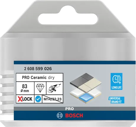 Bosch PRO keramisk tørrkjernekutter 83 × 35 mm X-Lock.