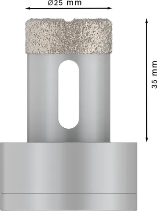 Bosch PRO keramisk tørr kjernekutter 25x35 mm X-Lock.