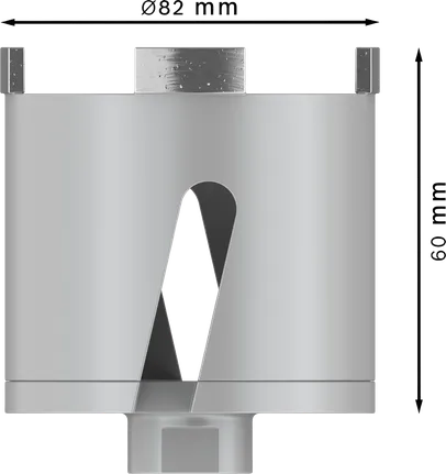 Bosch PRO pipekjernekutter tørr 82x60 mm M16 gjenger.