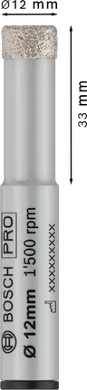 Bosch PRO keramisk tørrbor 12 mm for presis boring.