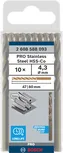Bosch PRO HSS-Co 4,3 mm bor i rustfritt stål, pakke.