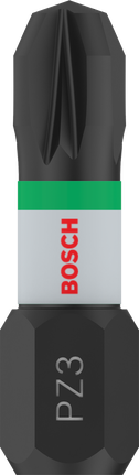 Bosch PRO Pozidriv slagbits PZ3 25 mm skrutrekkerbits.