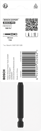 Bosch PRO Torx T30 90 mm bit.
