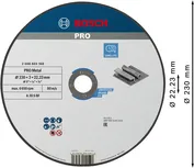 Bosch PRO metallbundet kappeskive 230x3x22,23 mm.