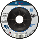Bosch PRO metallbundet slipeskive 115 x 6 x 22,23 mm.