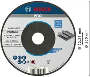 Bosch PRO metallbundet slipeskive, 150 mm diameter.