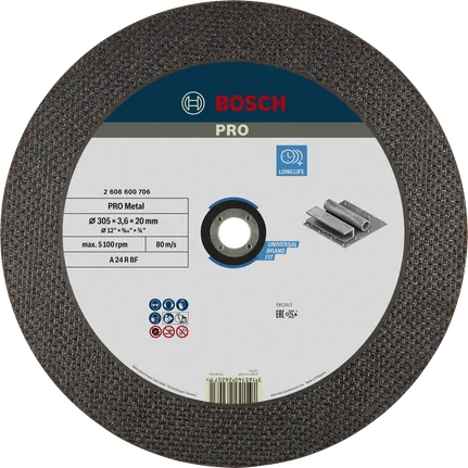 Bosch PRO metallkappeskive 305 x 3,6 x 20 mm.