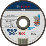 Bosch PRO Multimaterial-kappeskive 115 x 1 x 22,23 mm.