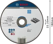 Bosch PRO metallbundet skjæreskive 180 x 3 x 22,23 mm.