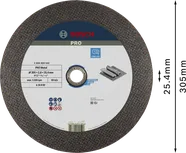 Bosch PRO Metal Bonded kutteskive 305 mm for metall.