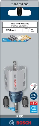 Bosch PRO Multi Material PC Plus startsett 51 mm 5 deler.