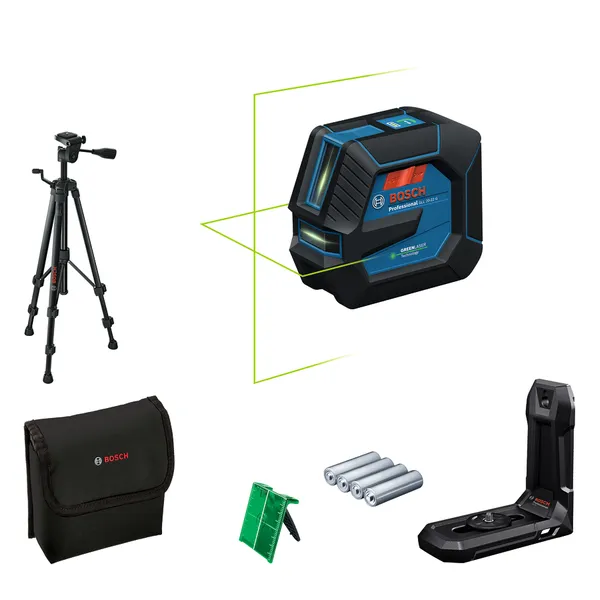 Bosch GLL 20-22 G lasernivelleringsverktøy med stativ.