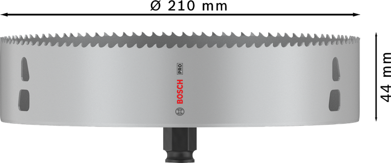Bosch PRO Multi Material PC Plus hullsag, 210 mm diameter.