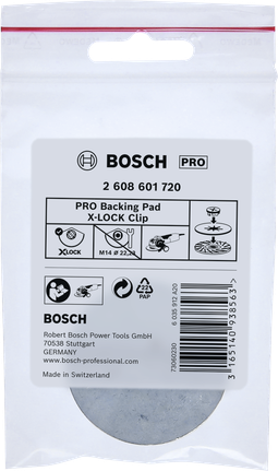 Bosch PRO støtteplate X-Lock-klips.