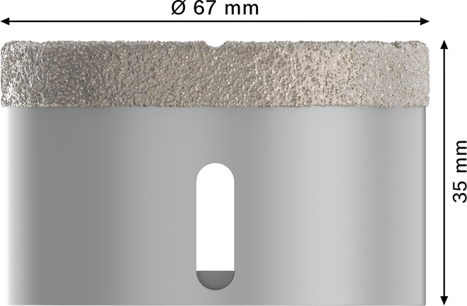 Bosch PRO keramisk tørrkjernekutter 67x35mm X-Lock.