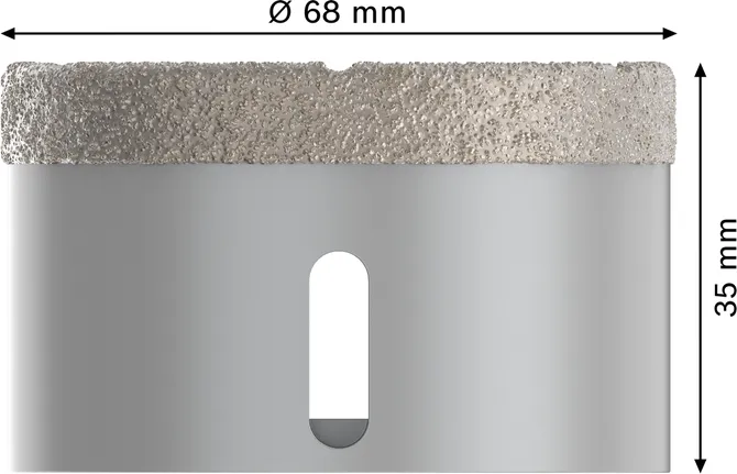 Bosch PRO keramisk tørr kjernekutter 68x35 mm X-Lock.