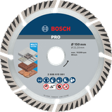 Bosch PRO Multi Material diamantskive 150 mm for kutting.